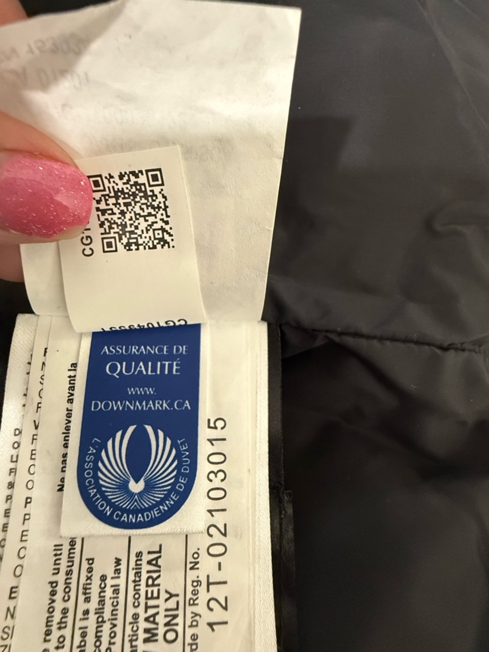 Women’s Canada Goose Black Quilted Down Puffer Vest with Logo Patch X-L - Picture 9 of 11